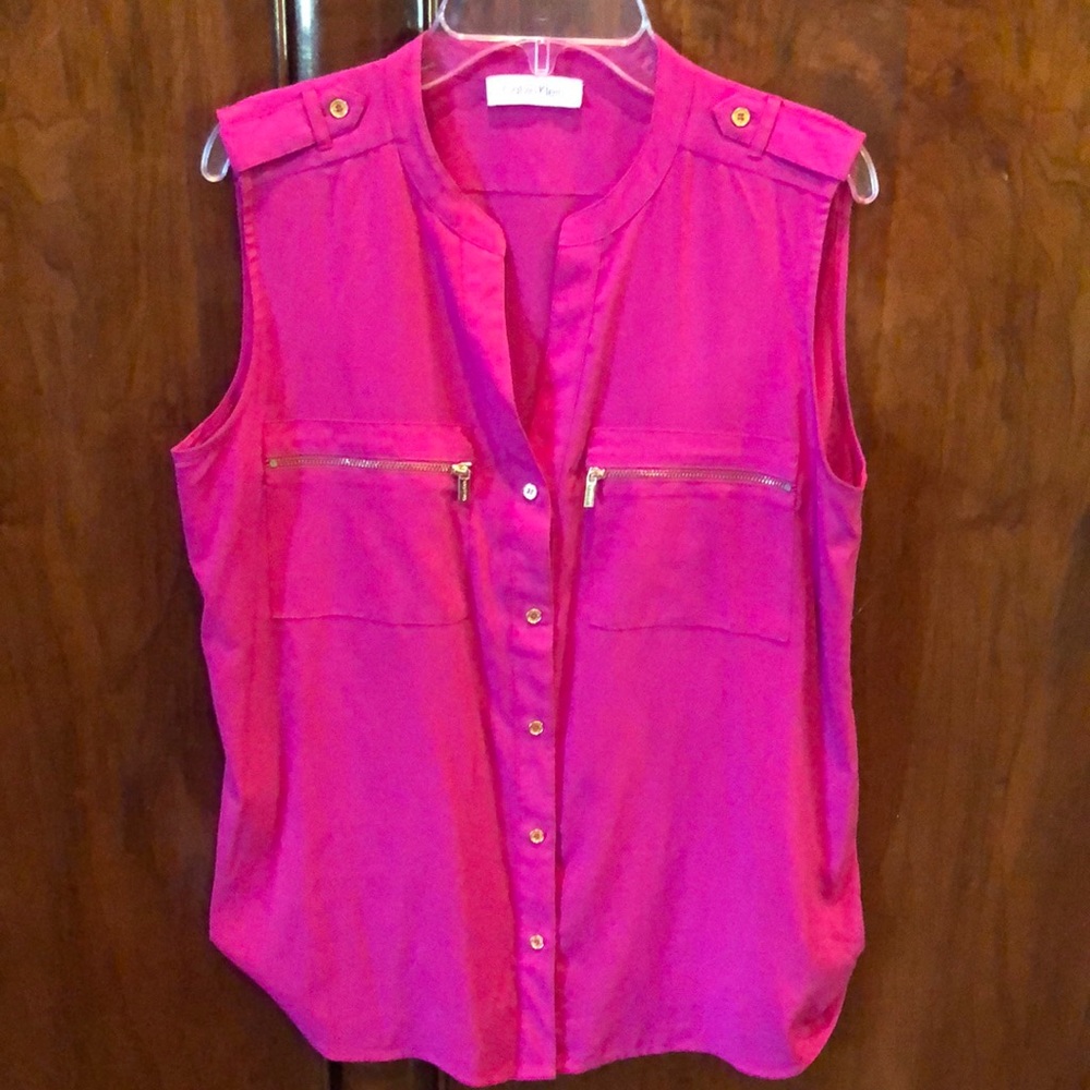 Hot pink blouse